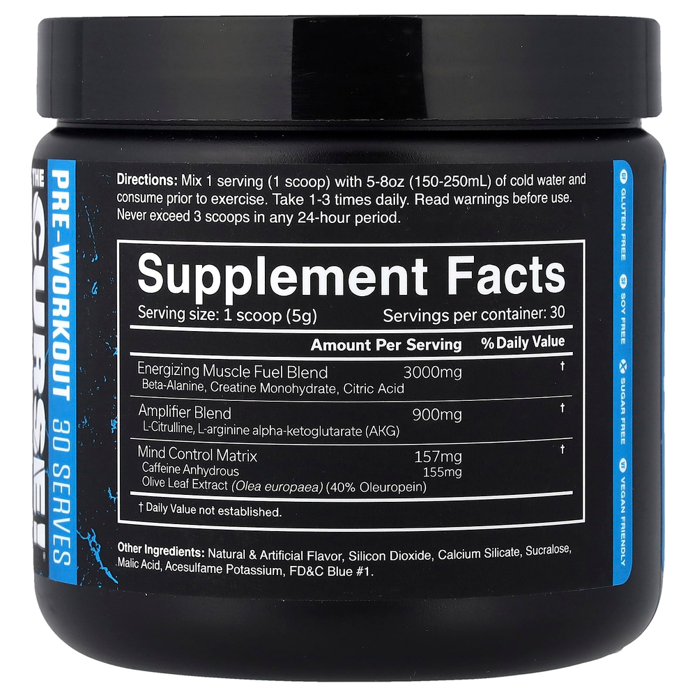 JNX Sports, The Curse!®, Pre-Workout, Blue Raspberry, 5.3 oz (150 g)