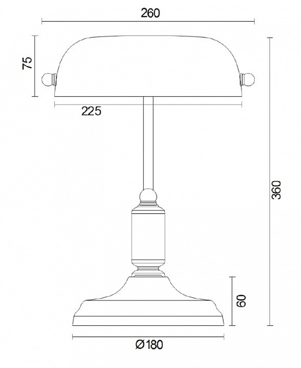 Настольная лампа офисная Maytoni Kiwi Z153-TL-01-BS