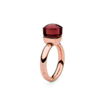 Кольцо Qudo Firenze ruby 18.5 мм 610216 R/RG размер 18,5