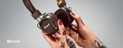Беспроводные наушники накладные Marshall Major IV Bluetooth коричневые