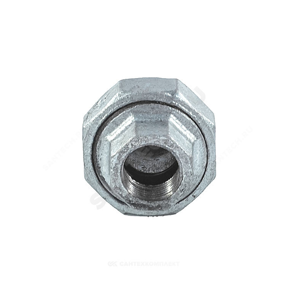 Соединитель прямой американка чугун оц Ду 25 (1") ВР/НР Fittex PLUS