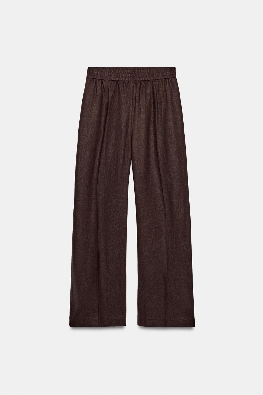 БРЮКИ ПРЯМОГО КРОЯ ИЗ СМЕСОВОГО ЛЬНА — ZARA