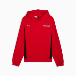 PUMA X SCUDERIA FERRARI МУЖСКАЯ ТОЛСТОВКА С КАПЮШОНОМ SCUDERIA FERRARI LIFESTYLE, КРАСНЫЙ