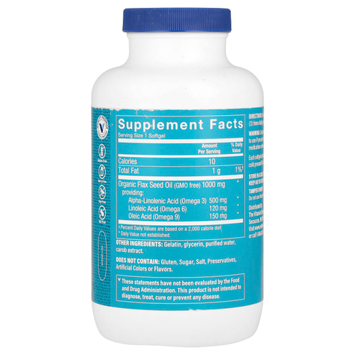 The Vitamin Shoppe, Льняное масло, 1000 мг, 240 мягких таблеток