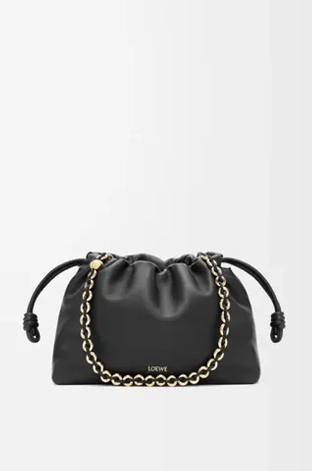 Loewe Сумка Flamenco среднего размера из мягкой кожи ягненка наппа, черный