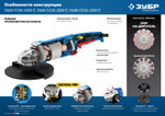 ЗУБР 2000 Вт, d180 мм, УШМ, Профессионал (УШМ-П180-2000 п)