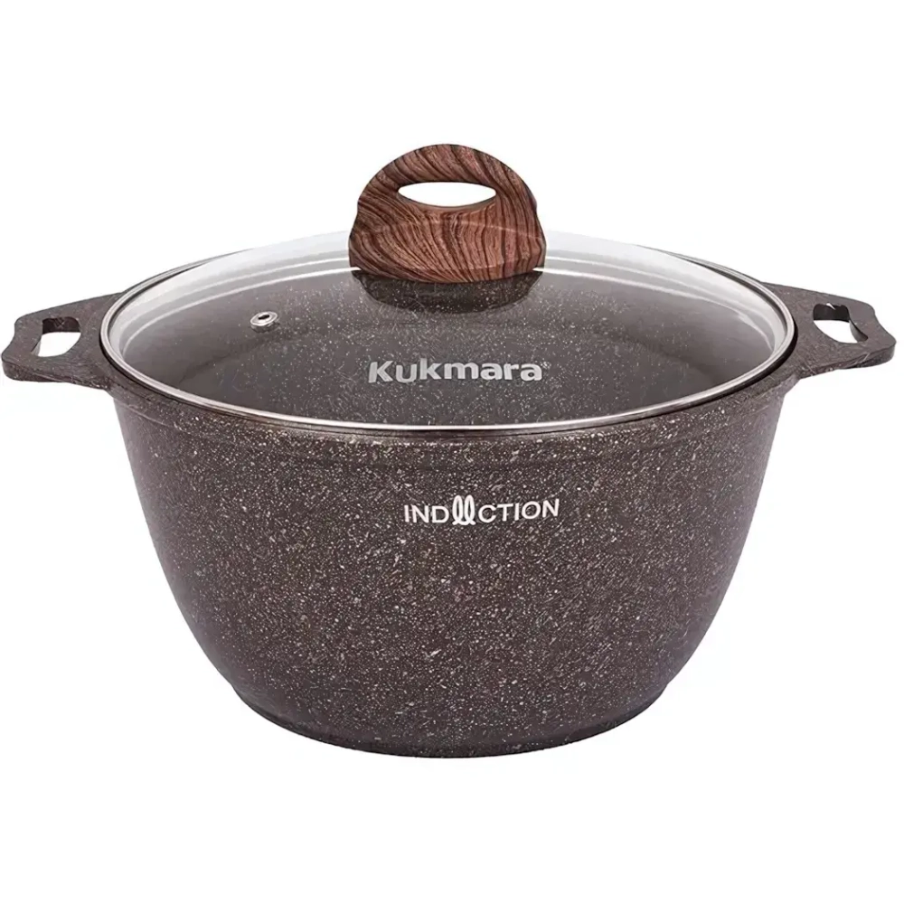 Кастрюля 3л «Granit ultra» (red) со стеклянной крышкой «Granit ultra» (red) кга32а
