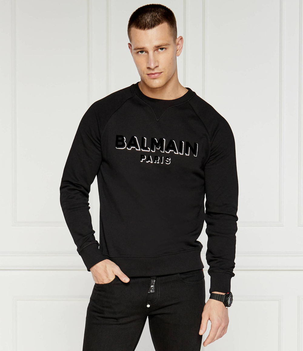 Худи Balmain - черный(DH1JQ005 BB99)