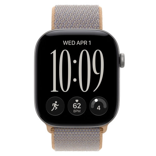 Умные часы Apple Watch Series 12 GPS, 46mm, Space Gray Aluminum Case with Chambray Blue Sport Loop