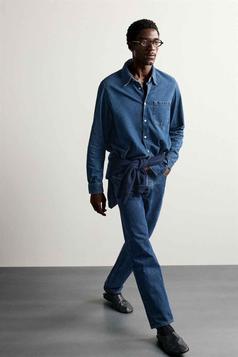 ДЖИНСОВАЯ РУБАШКА REGULAR FIT — ZARA · 4470/351