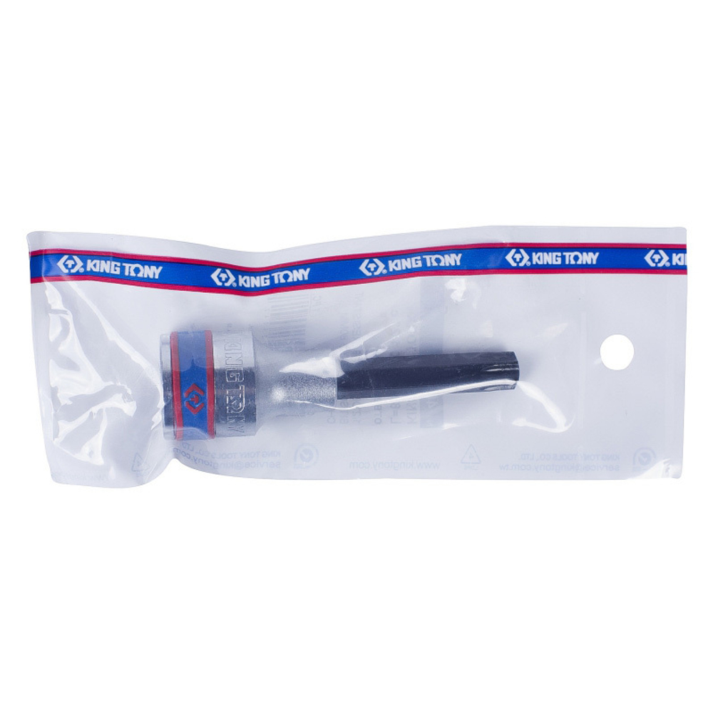 KING TONY (403750) Насадка (бита) торцевая 1/2", L = 80 мм, TORX с отверстием, T50