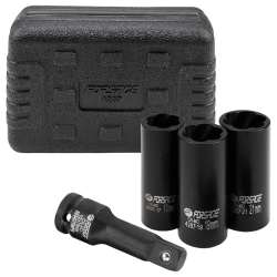 Головки ударные двухсторонние, набор 4пр., 1/2''(6гр.) Forsage F-4267