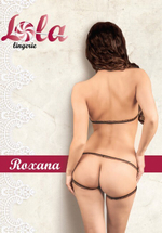 Эротичный комплект из ленточек Roxana , черный SM (42-44) (Цвет: Черный)