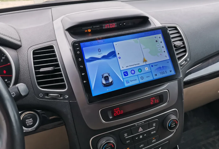 Магнитола для KIA Sorento 2 XM 2012-2020 (отдельный экран климата, без штатной КЗВ) - FarCar S280 монитор 9.5" IPS на Android 13, CarPlay