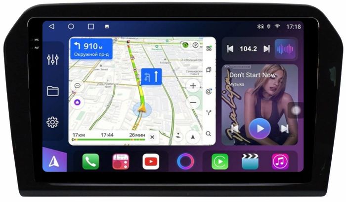 Магнитола для Jetta VA3 2019+ - FarCar BM9-2K-9512-VA3 монитор 9.5" 2K QLED на Android 14, Быстрая, CarPlay, 4G SIM-слот