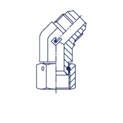 Соединение PN45 JIC 9/16"