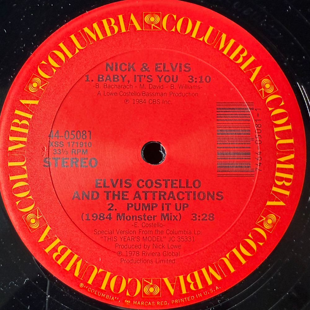 Elvis Costello & The Attractions ‎– The Only Flame In Town (США 1984г.) EP