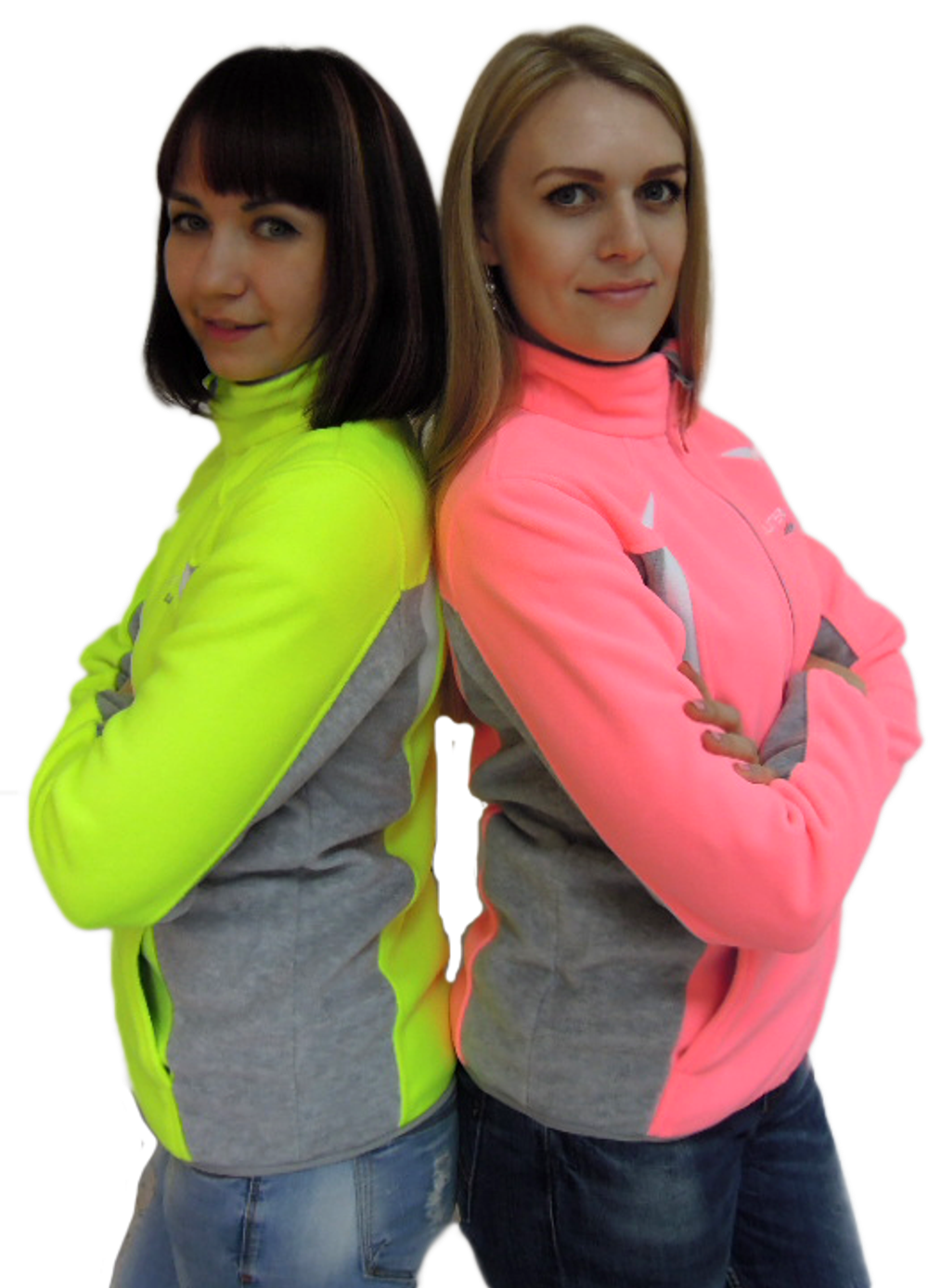 Куртка женская спортивная для охоты и рыбалки Астра, флисовая, нео салат, Хольстер