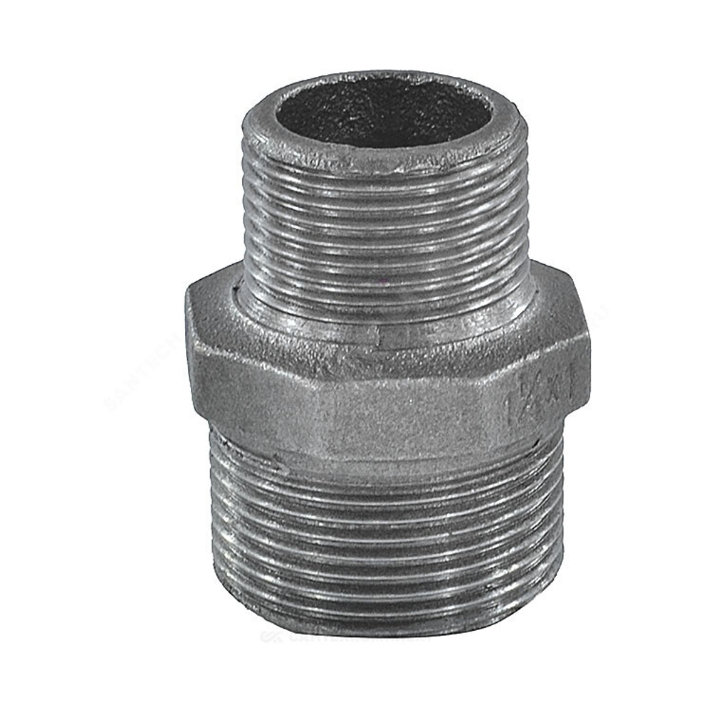 Ниппель переходной чугун Ду 32х25 (1 1/4"х1") НР Fittex PLUS