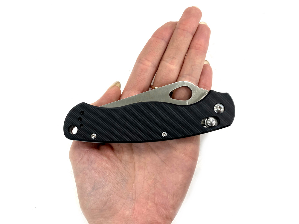Нож Ganzo G729 черный , G729-BK (Spyderco)