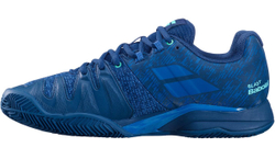 Теннисные кроссовки Babolat Propulse Blast Clay Men — тёмно-синий/виридианово-зелёный