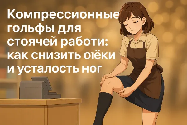 Компрессионные гольфы для стоячей работы — как снизить отёки и усталость ног Компрессионные гольфы для стоячей работы — как снизить отёки и усталость ног