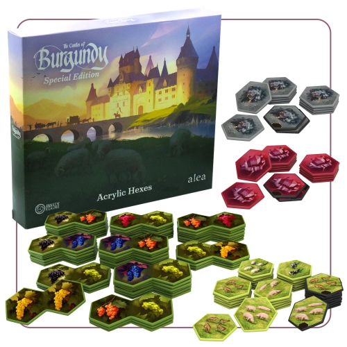 The Castles of Burgundy: Upgraded Hex Tiles — Acrylic