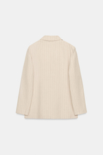 БЛЕЙЗЕР В ПОЛОСКУ ИЗ ЛЬНА — ZW COLLECTION — ZARA