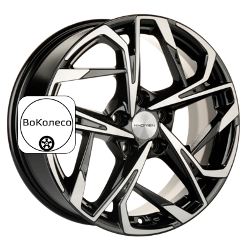 7x17/5x112 ET40 D57,1 KHW1716 (Kodiaq/Tiguan) Black-FP Khomen Wheels