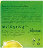 Lipton Зеленый чай Osmantus Flower Garden с цветочными нотами, 18 пакетиков, 27 г (Турция)