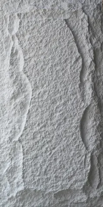 Полиуретановая панель под камень, Белый / 5 SM PU STONE PANEL-Mushroom Stone 1-White 1200х600х50 мм