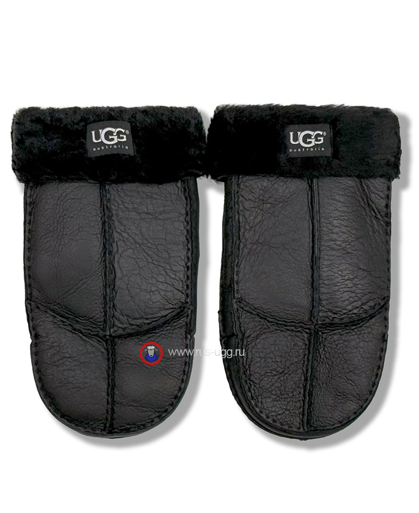 ВАРЕЖКИ UGG GLOVES Black Metallic
