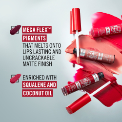 Rimmel Lasting Mega Matte - Легкая матовая помада в жидкой форме на 16 часов оттенок Fire Starter, 7 ml