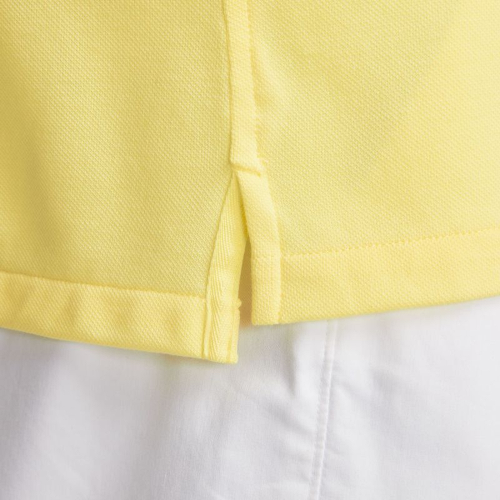 Мужское теннисное поло Nike Polo Dri-Fit Heritage Slim2 - lemon chiffon