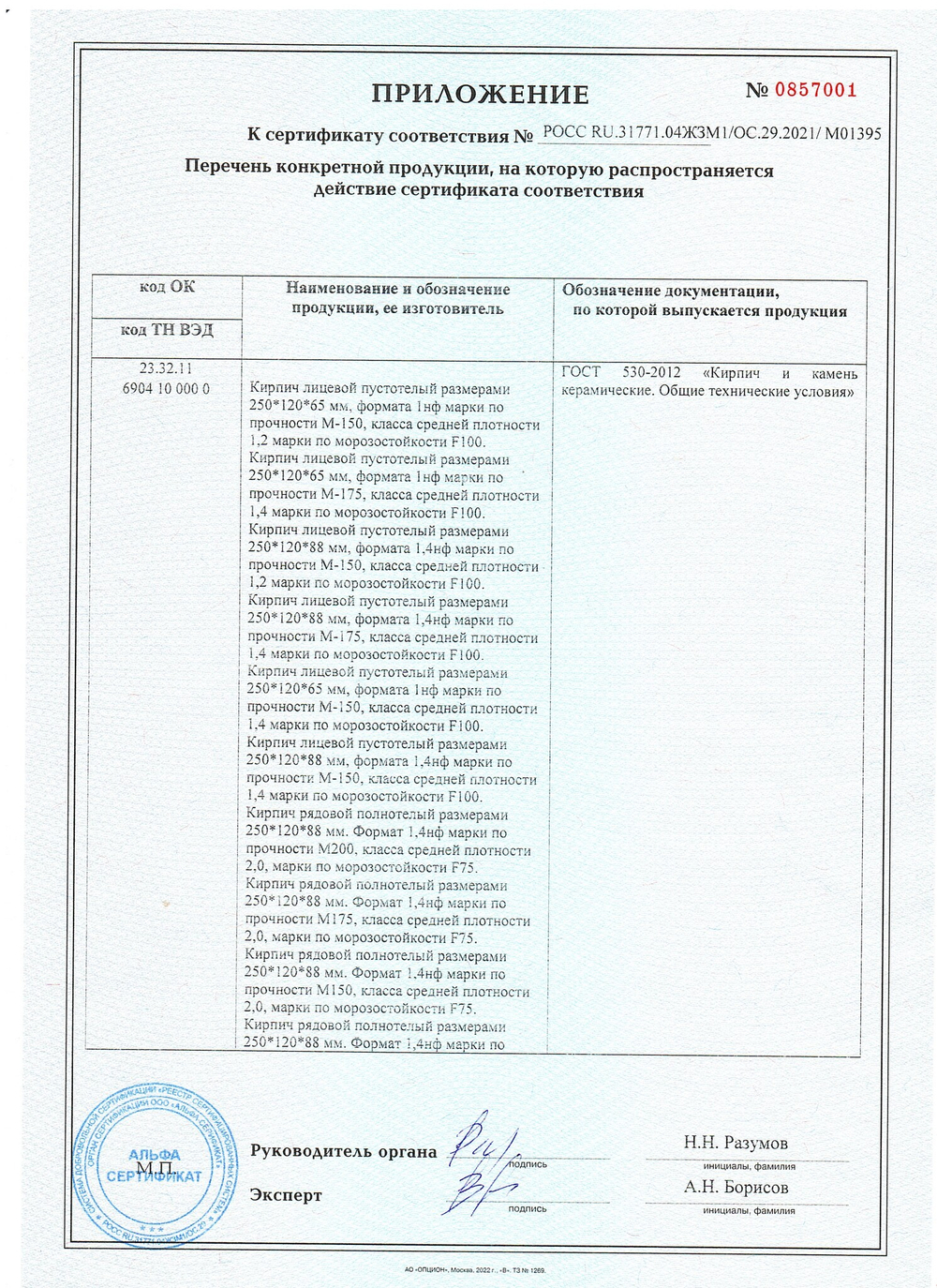 Кирпич лицевой Воротынский одинарный терракотовый, гладкий