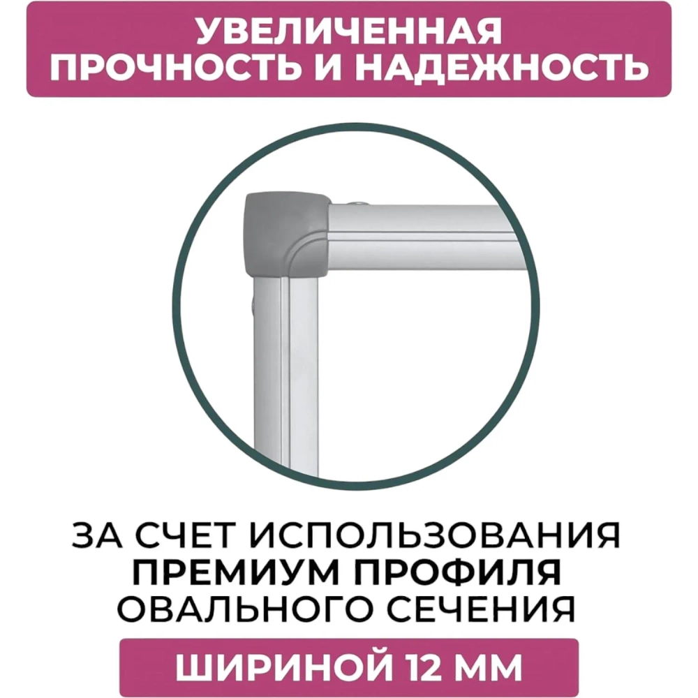 Доска магнитно-маркерная Attache Twist 100х120 лак вращ., на роликах Россия