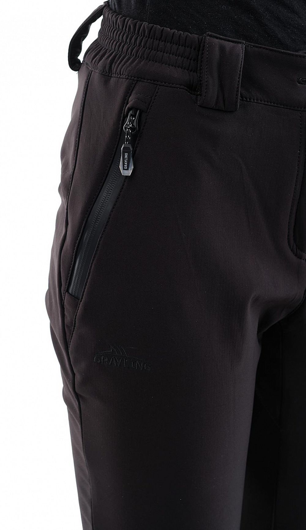 Брюки женские Ritsa (софт-шелл, черный), Grayling, Novatex
