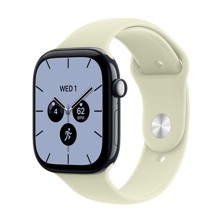Смарт-часы Apple Watch Series 12 GPS + Cellular 46mm Night Blue Ceramic, Pale Succulent Sport Band, размер S/M