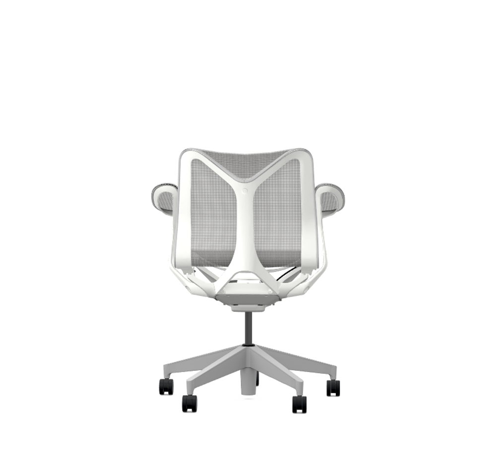 Кресло Herman Miller Cosm, низкая спинка, цвет Mineral, подлокотники «лепестки» (Leaf)