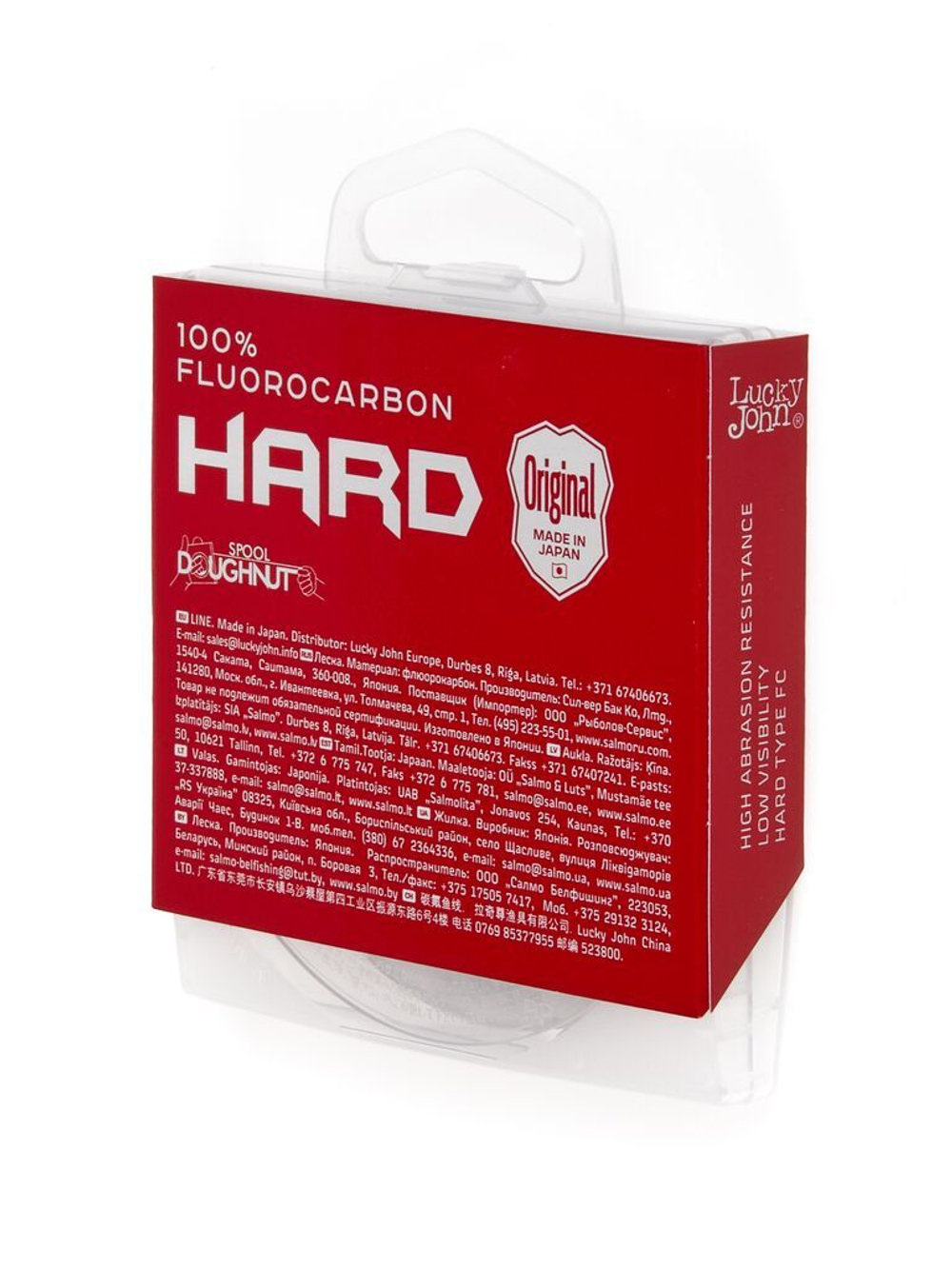 Леска монофильная Lucky John FLUOROCARBON Hard 30 м, 0,14 мм
