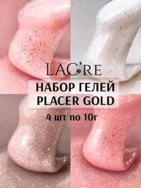 Набор гели для наращивания ногтей PLACER Gold