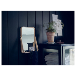 IKEA IKORNNES  (ИКЕА ИКОРННЕС)  -  Зеркало настольное - ясень 27х40 см