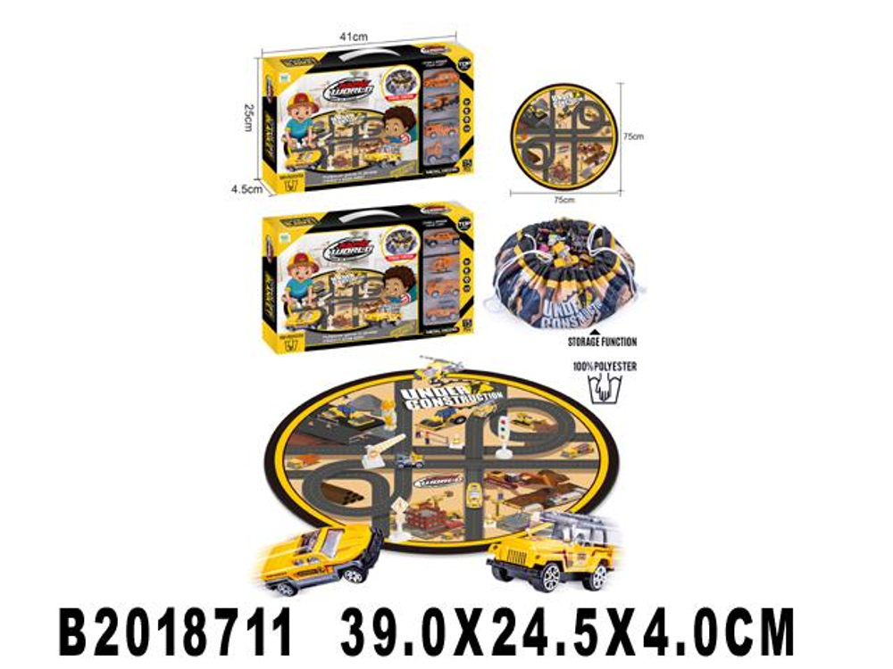 Игровой набор с транспортом, коробка 6688-153B