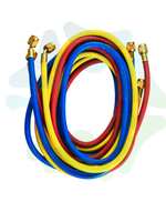 Шланги зарядные (3 шт.) 40360 (150 cм, гайки F1/4"SAE) для заправки фреоном