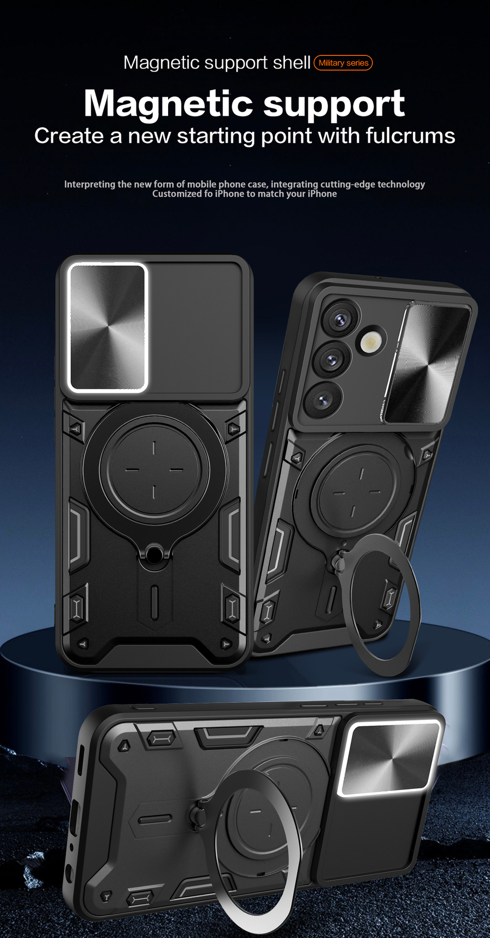 Чехол с кольцом Big Ring Case для Samsung Galaxy S25+