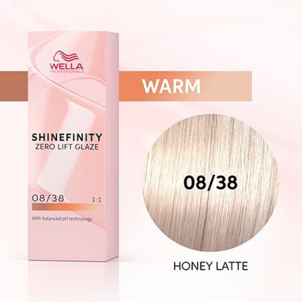 Wella Shinefinity 08/38 Гель-крем краска Медовое Латте