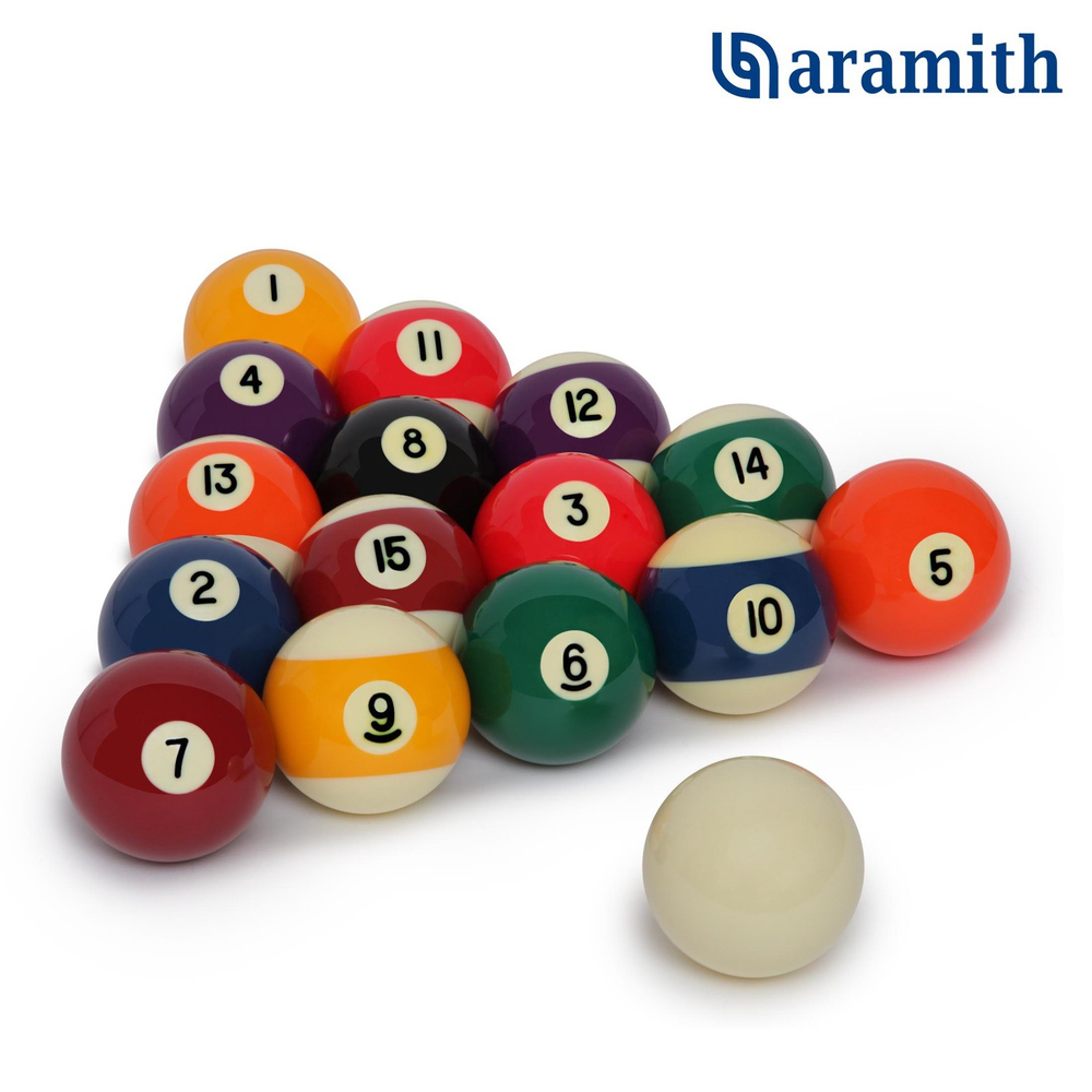 Шары для американского пула 57,2 мм "Aramith Standard Pool"