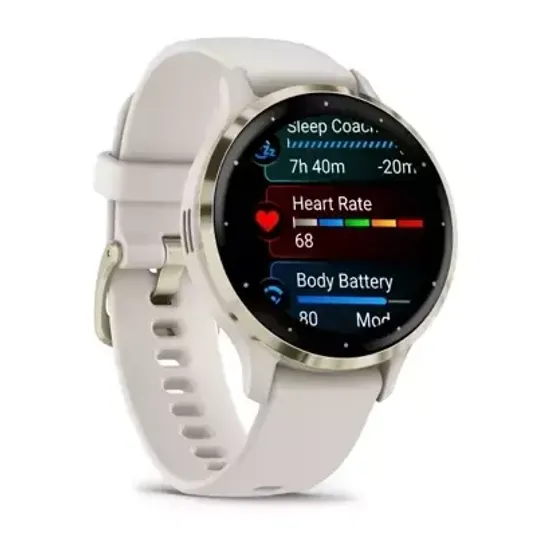 Смарт-часы Garmin VENU 3S ivory case and silicone band 010-02785-04