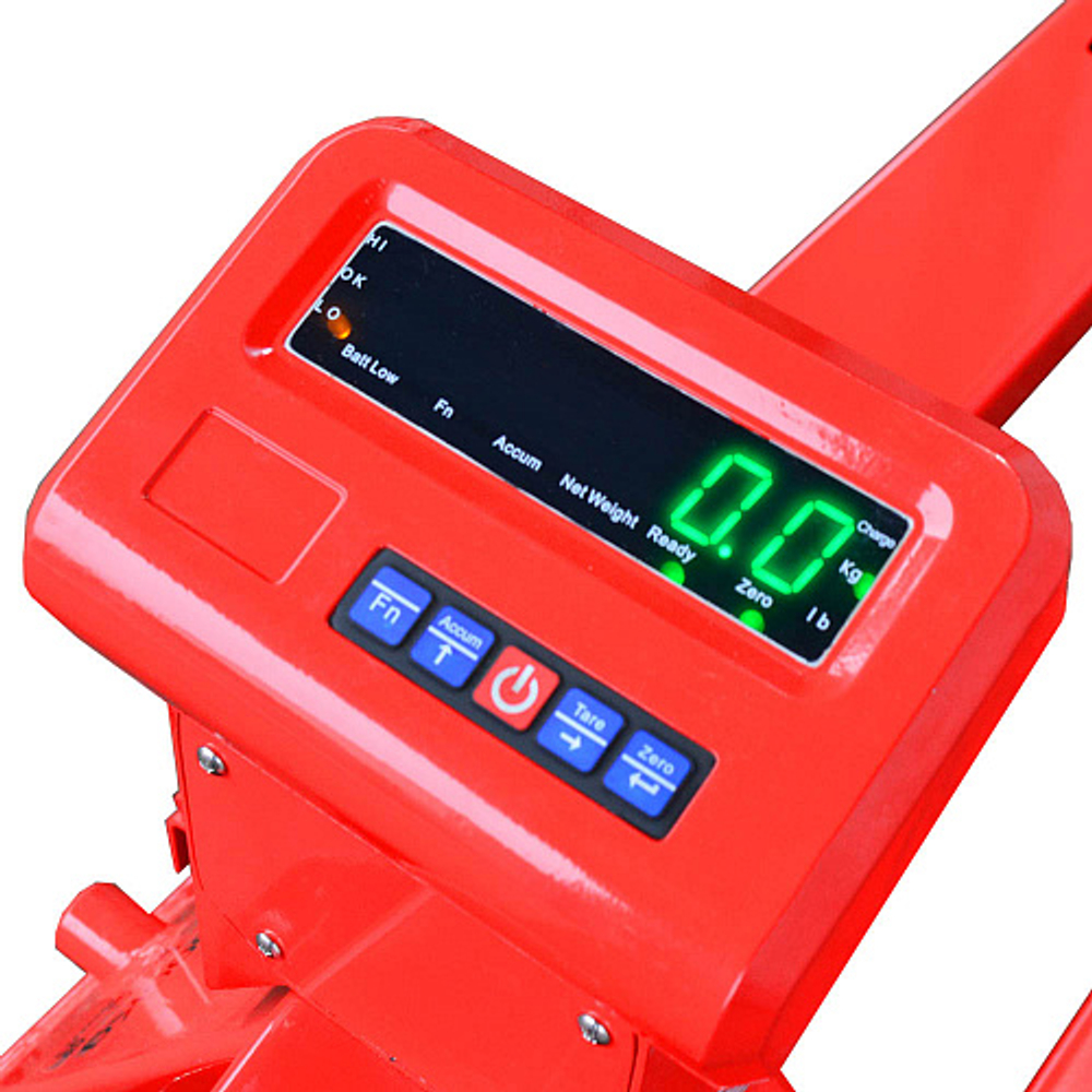 Тележка гидравлическая OXLIFT OX20-ESR (г/п 2,0 т, L=1150 мм) с весами