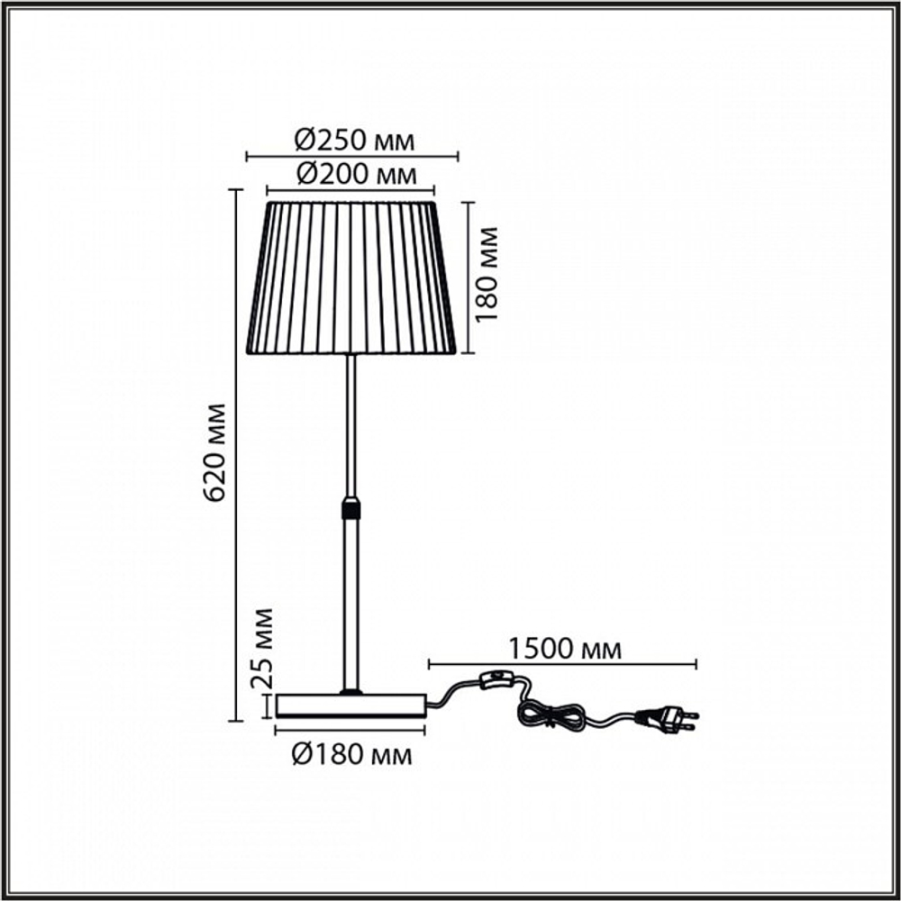 Настольная лампа декоративная Lumion MODERNI 8302/1T